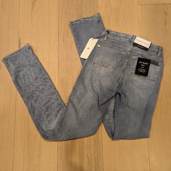 7 for All Mankind slim straight jeans - Picture 1 of 11